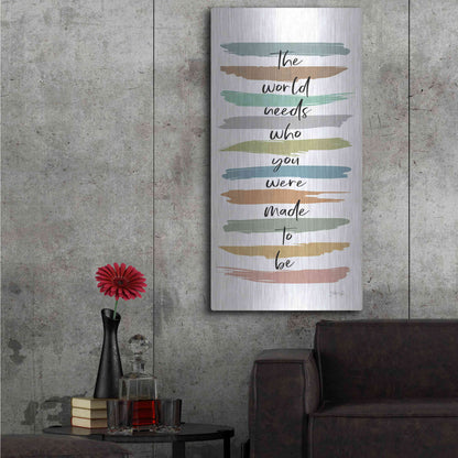 Luxe Metal Art 'Made to Be' by Marla Rae, Metal Wall Art,24x48