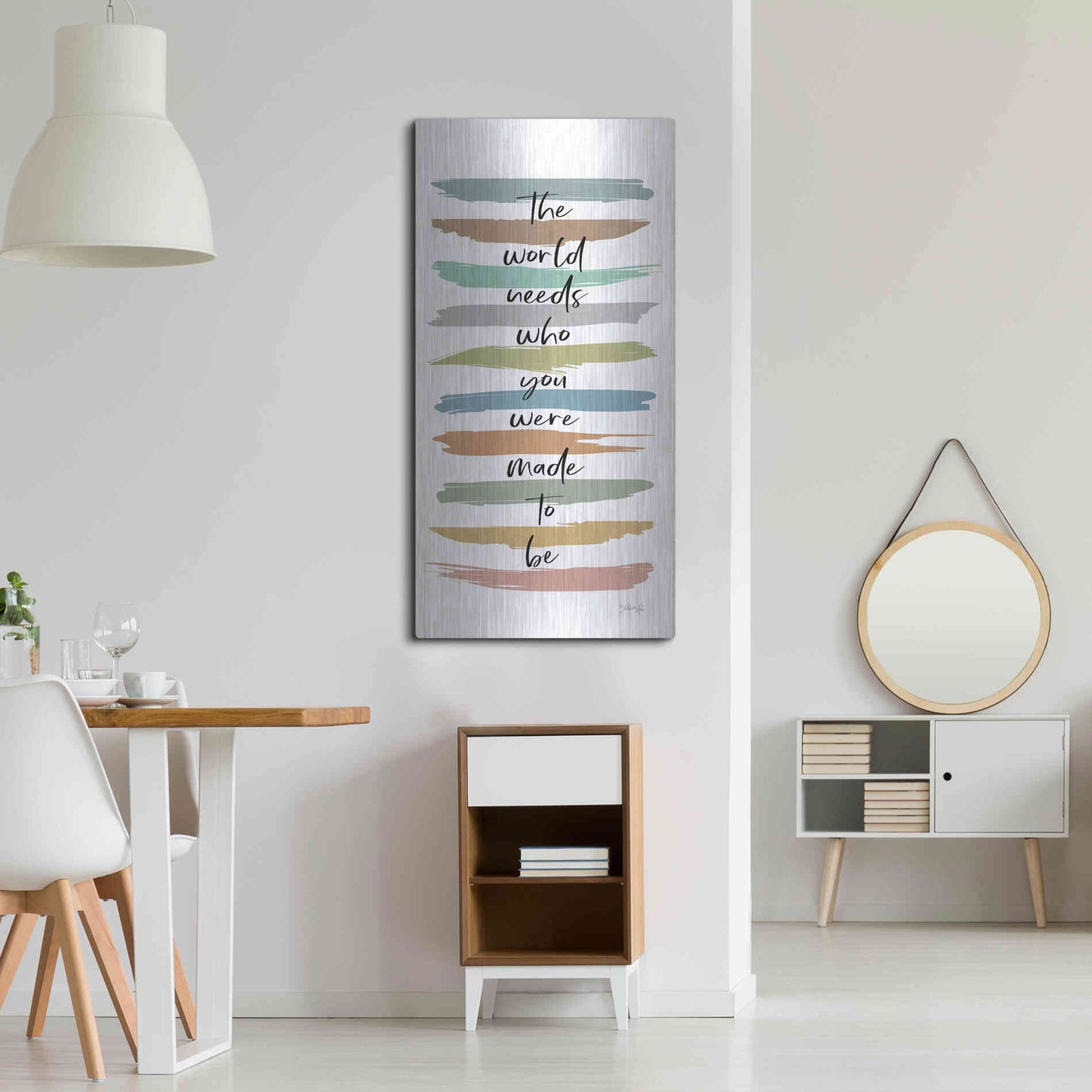 Luxe Metal Art 'Made to Be' by Marla Rae, Metal Wall Art,24x48