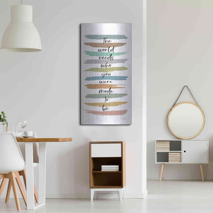 Luxe Metal Art 'Made to Be' by Marla Rae, Metal Wall Art,24x48