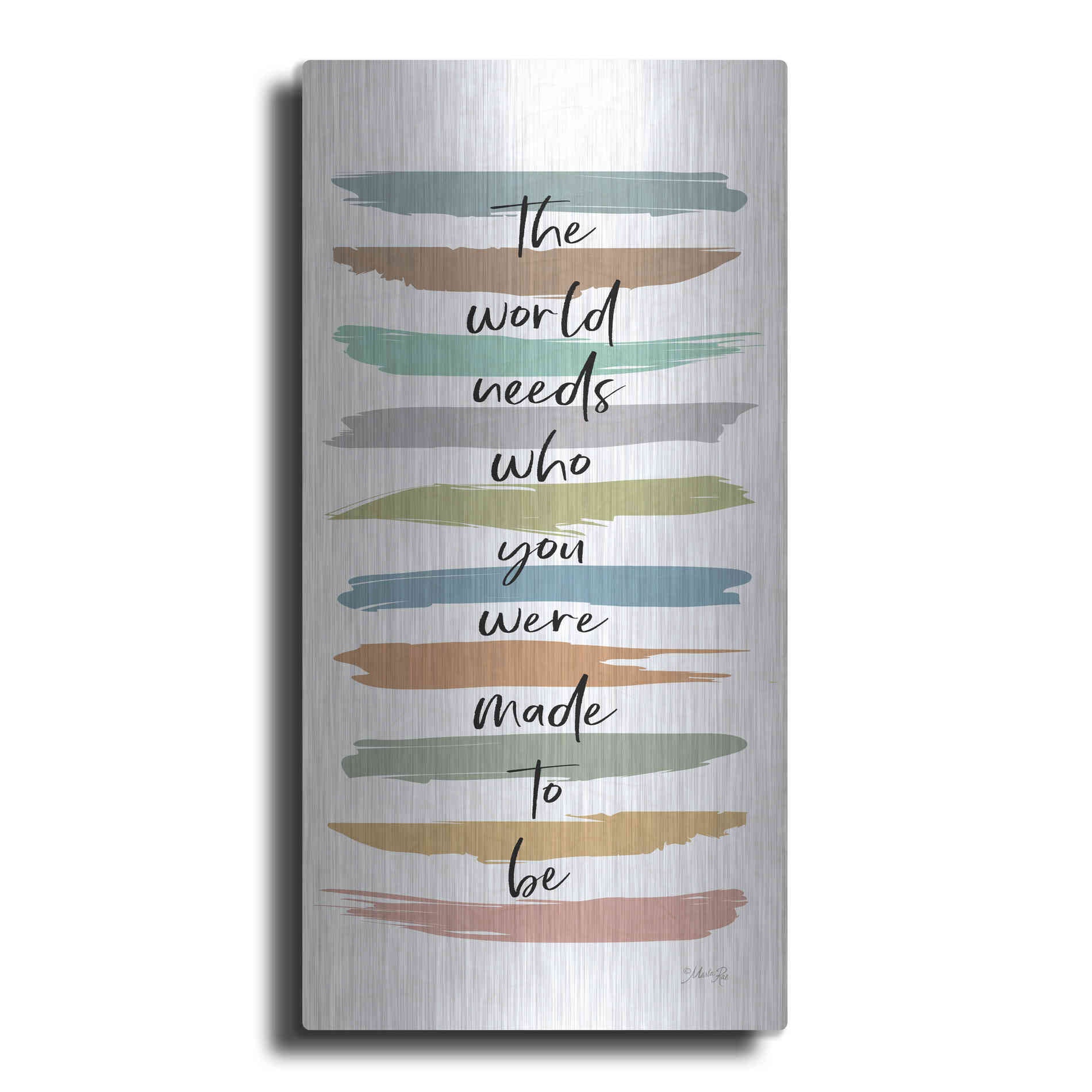 Luxe Metal Art 'Made to Be' by Marla Rae, Metal Wall Art