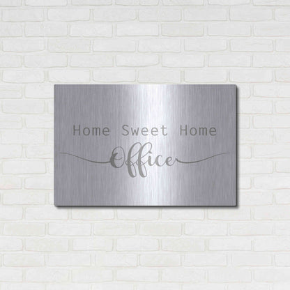 Luxe Metal Art 'Home Sweet Home Office' by Lauren Rader, Metal Wall Art,36x24