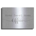 Luxe Metal Art 'Home Sweet Home Office' by Lauren Rader, Metal Wall Art