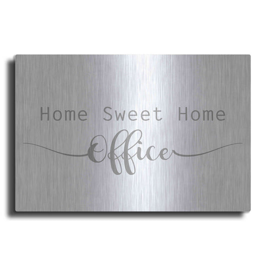 Luxe Metal Art 'Home Sweet Home Office' by Lauren Rader, Metal Wall Art