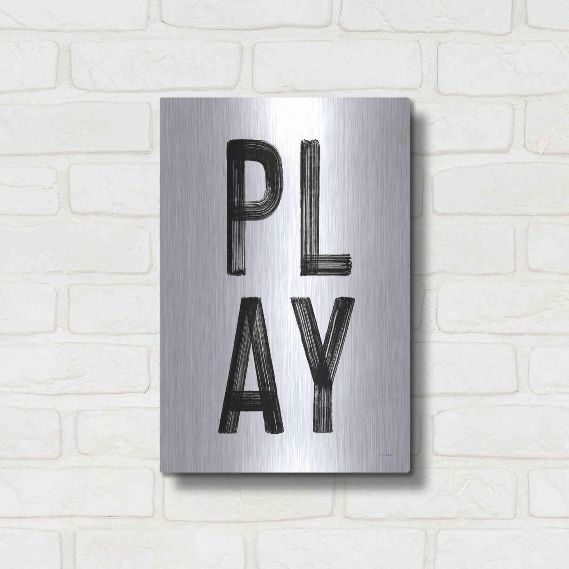 Luxe Metal Art 'Play' by Seven Trees Design, Metal Wall Art,12x16