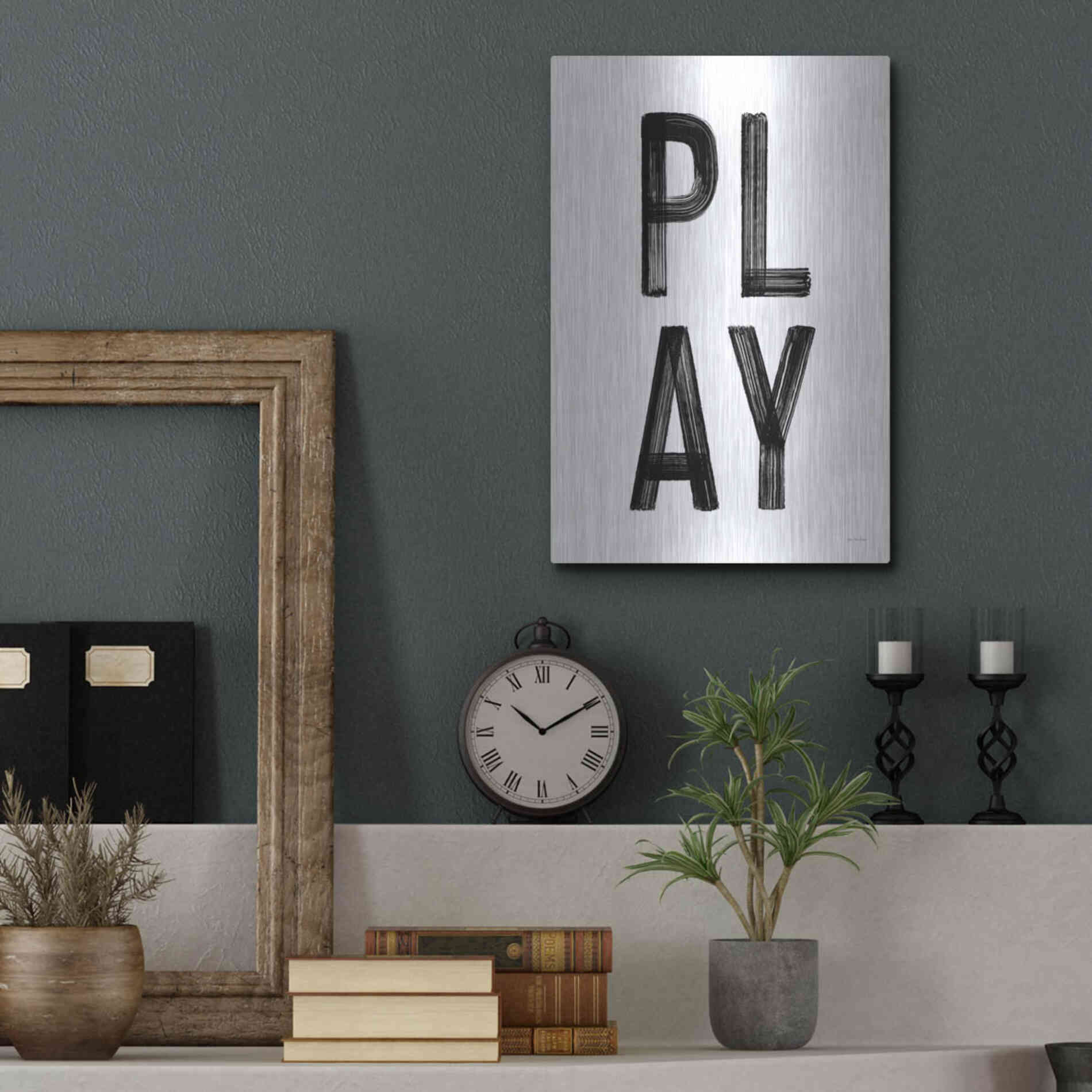 Luxe Metal Art 'Play' by Seven Trees Design, Metal Wall Art,12x16
