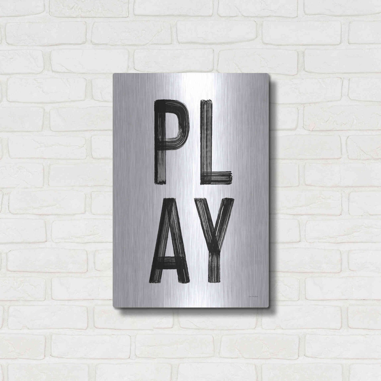 Luxe Metal Art 'Play' by Seven Trees Design, Metal Wall Art,16x24