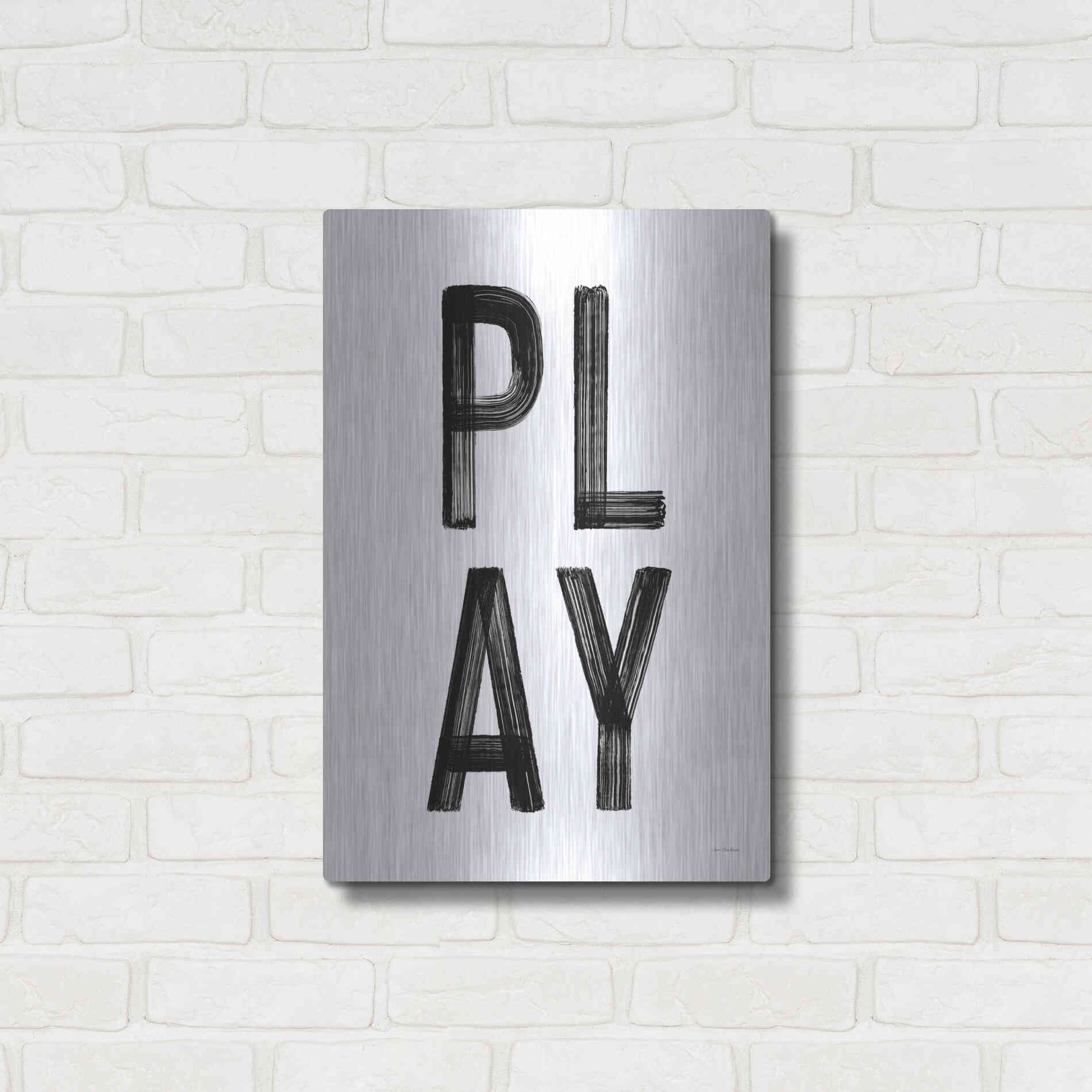 Luxe Metal Art 'Play' by Seven Trees Design, Metal Wall Art,16x24