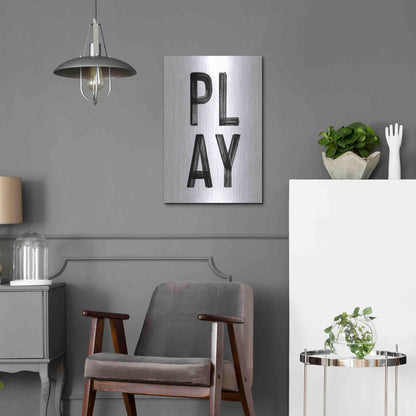 Luxe Metal Art 'Play' by Seven Trees Design, Metal Wall Art,16x24