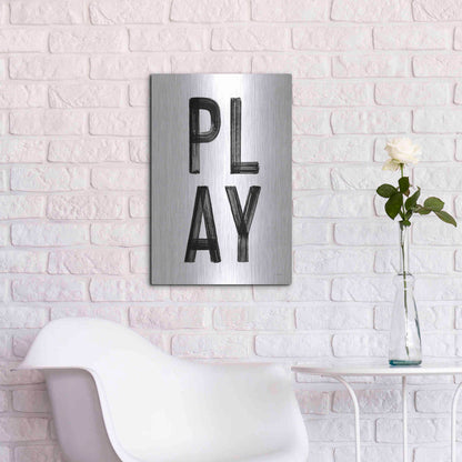 Luxe Metal Art 'Play' by Seven Trees Design, Metal Wall Art,16x24