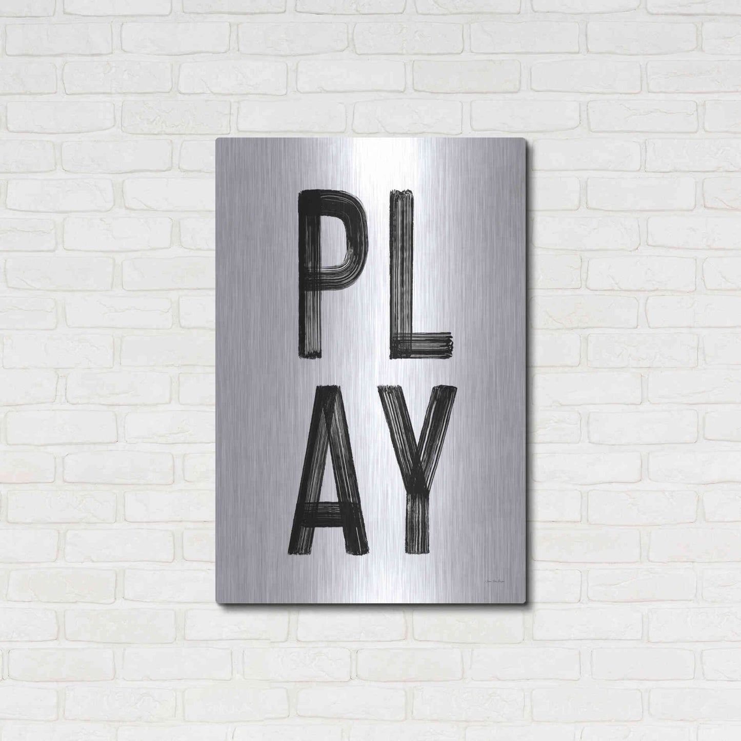 Luxe Metal Art 'Play' by Seven Trees Design, Metal Wall Art,24x36