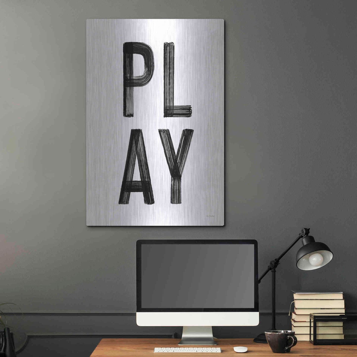 Luxe Metal Art 'Play' by Seven Trees Design, Metal Wall Art,24x36