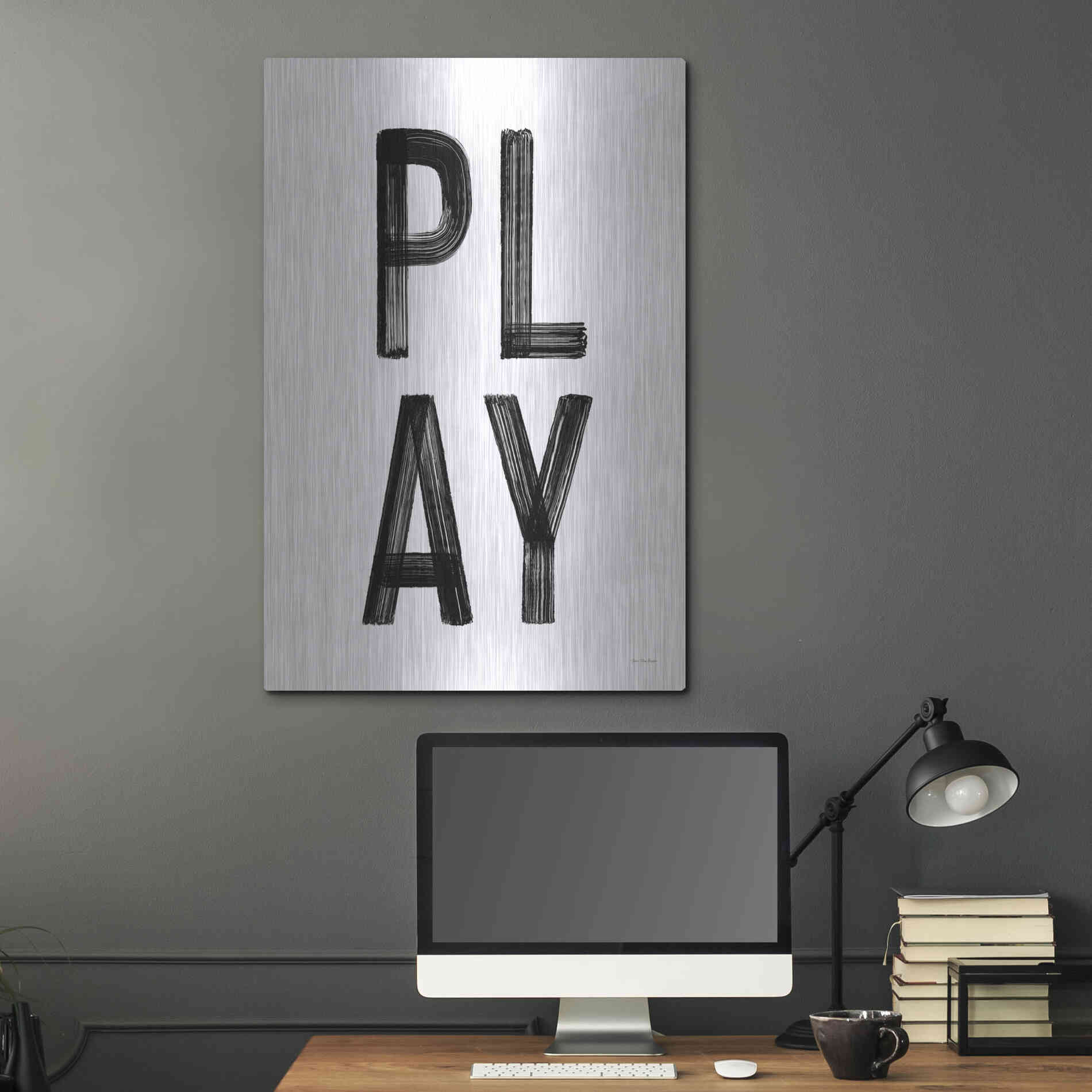 Luxe Metal Art 'Play' by Seven Trees Design, Metal Wall Art,24x36