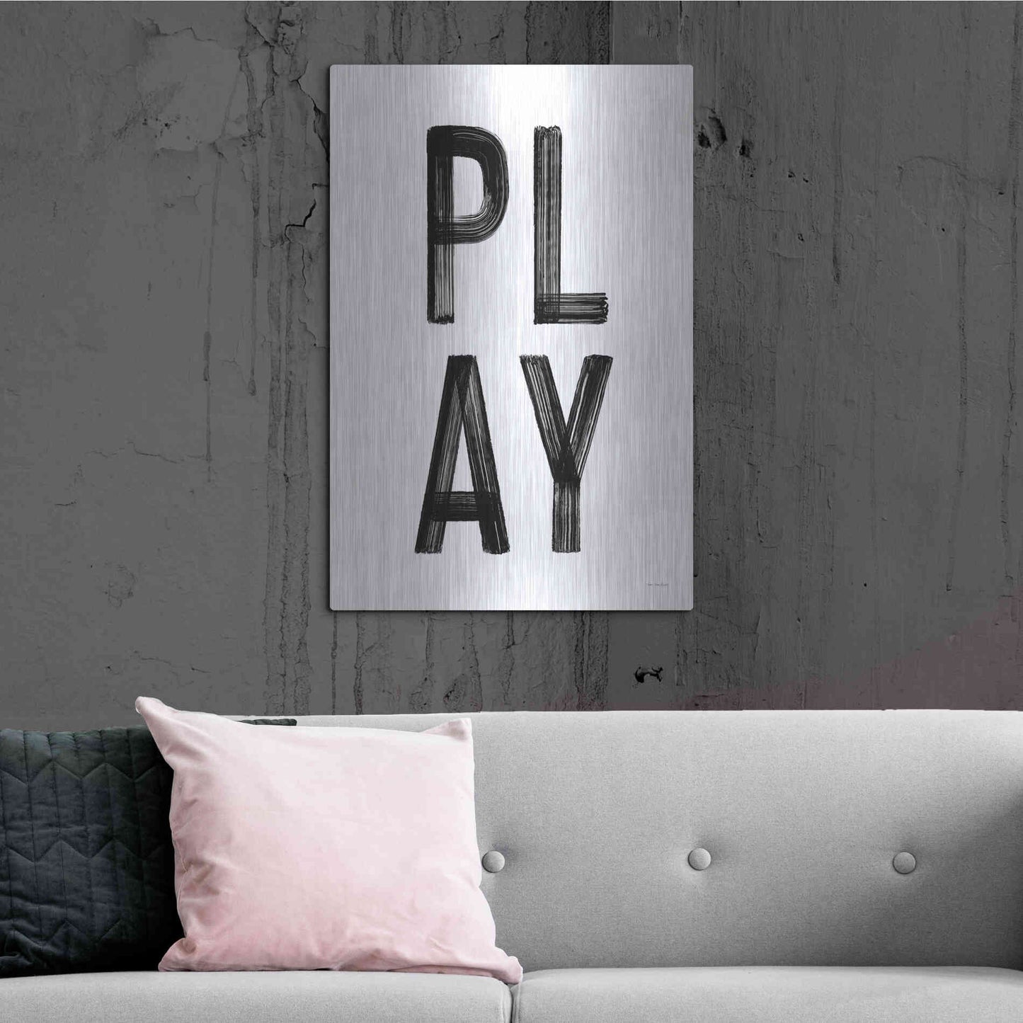Luxe Metal Art 'Play' by Seven Trees Design, Metal Wall Art,24x36