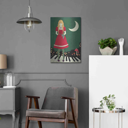 Luxe Metal Art 'Crescent Moon' by Sai Tamiya, Metal Wall Art,16x24