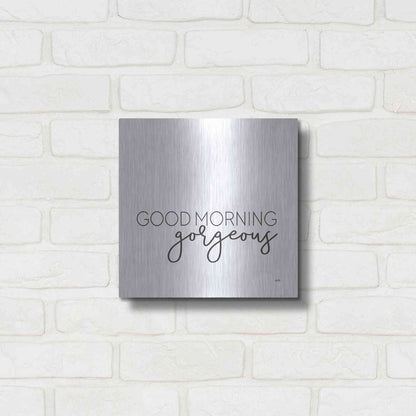 Luxe Metal Art 'Good Morning Gorgeous' by Misty Michelle, Metal Wall Art,12x12