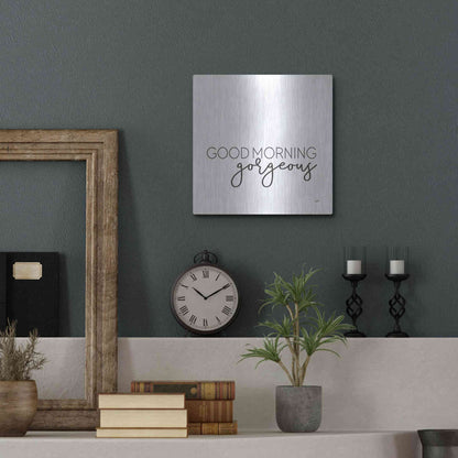 Luxe Metal Art 'Good Morning Gorgeous' by Misty Michelle, Metal Wall Art,12x12