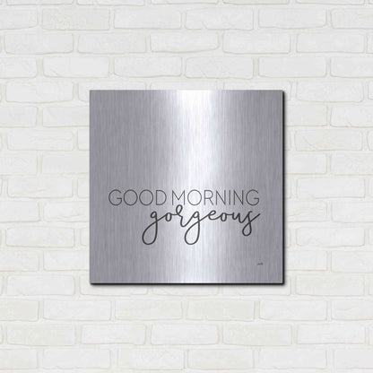 Luxe Metal Art 'Good Morning Gorgeous' by Misty Michelle, Metal Wall Art,24x24