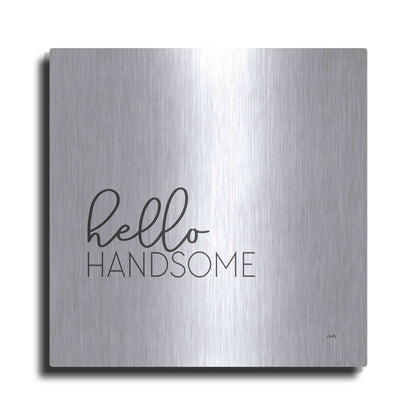 Luxe Metal Art 'Hello Handsome' by Misty Michelle, Metal Wall Art