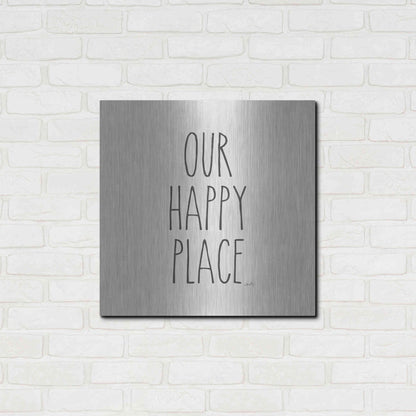 Luxe Metal Art 'Our Happy Place' by Misty Michelle, Metal Wall Art,24x24