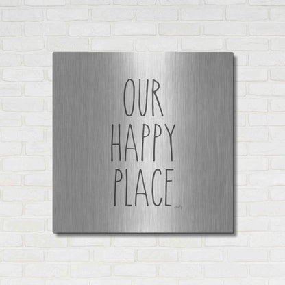 Luxe Metal Art 'Our Happy Place' by Misty Michelle, Metal Wall Art,36x36