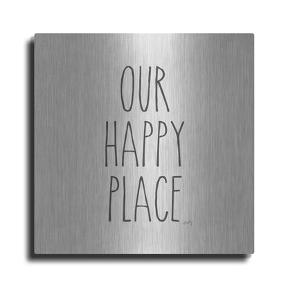 Luxe Metal Art 'Our Happy Place' by Misty Michelle, Metal Wall Art