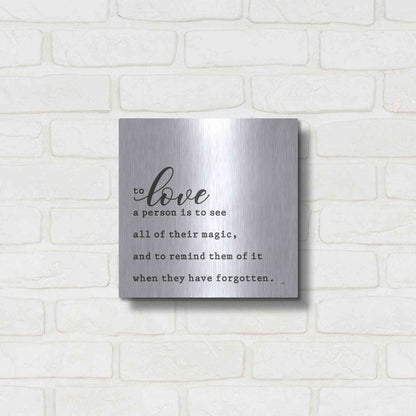 Luxe Metal Art 'To Love' by Misty Michelle, Metal Wall Art,12x12