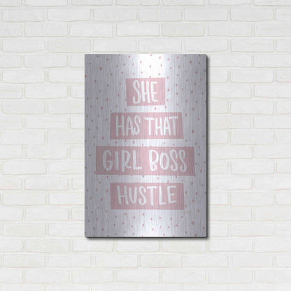 Luxe Metal Art 'She Has that Girl Boss Hustle' by Misty Michelle, Metal Wall Art,24x36