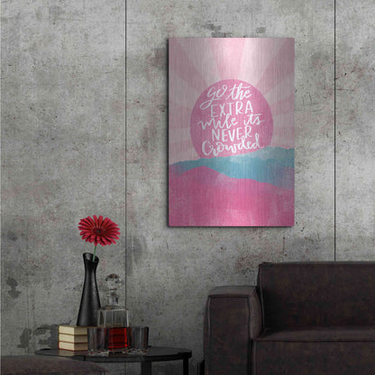 Luxe Metal Art 'Go the Extra Mile' by Misty Michelle, Metal Wall Art,24x36