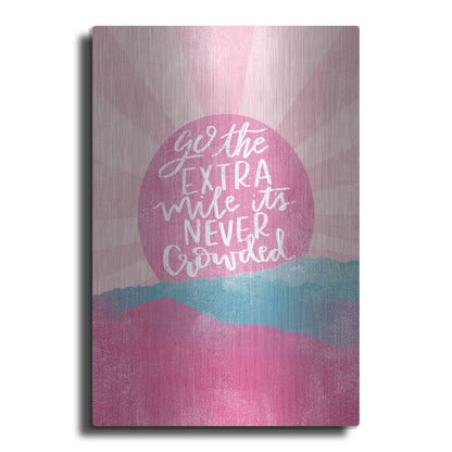Luxe Metal Art 'Go the Extra Mile' by Misty Michelle, Metal Wall Art