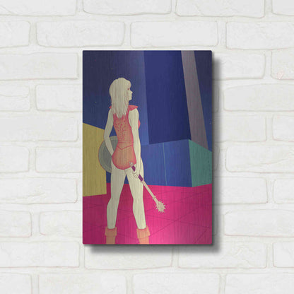 Luxe Metal Art 'Digital Labyrinth' by Sai Tamiya, Metal Wall Art,12x16