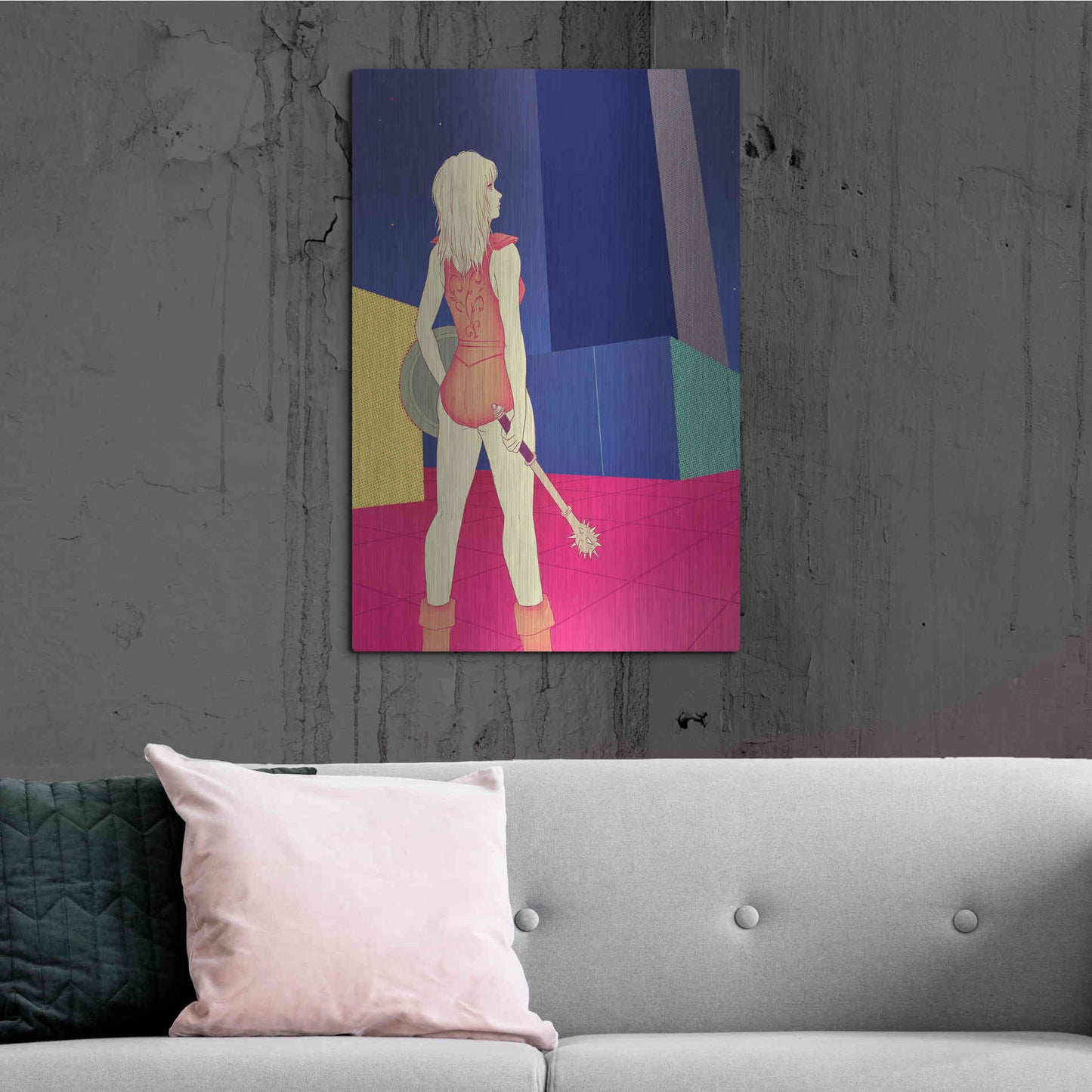 Luxe Metal Art 'Digital Labyrinth' by Sai Tamiya, Metal Wall Art,24x36