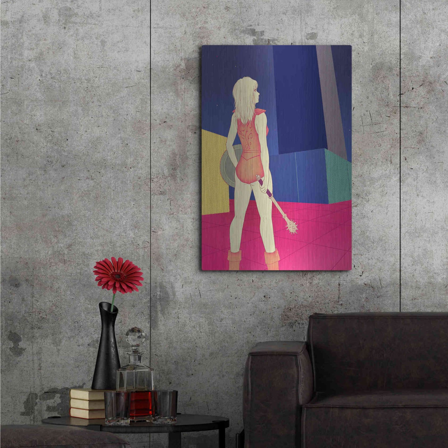 Luxe Metal Art 'Digital Labyrinth' by Sai Tamiya, Metal Wall Art,24x36