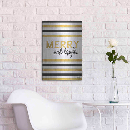 Luxe Metal Art 'Merry and Bright' by Misty Michelle, Metal Wall Art,16x24