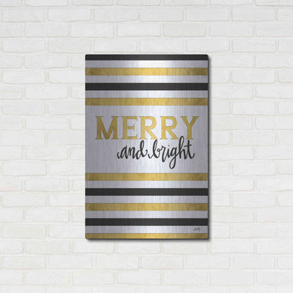 Luxe Metal Art 'Merry and Bright' by Misty Michelle, Metal Wall Art,24x36