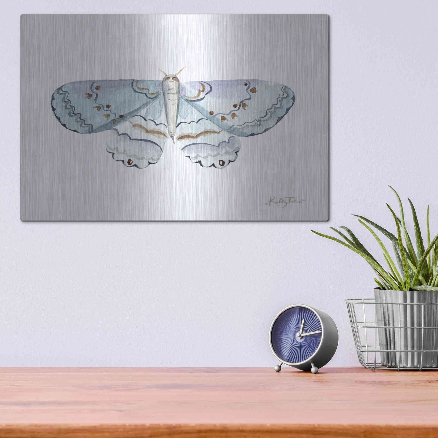 Luxe Metal Art 'Take Flight I' by Kelley Talent, Metal Wall Art,16x12