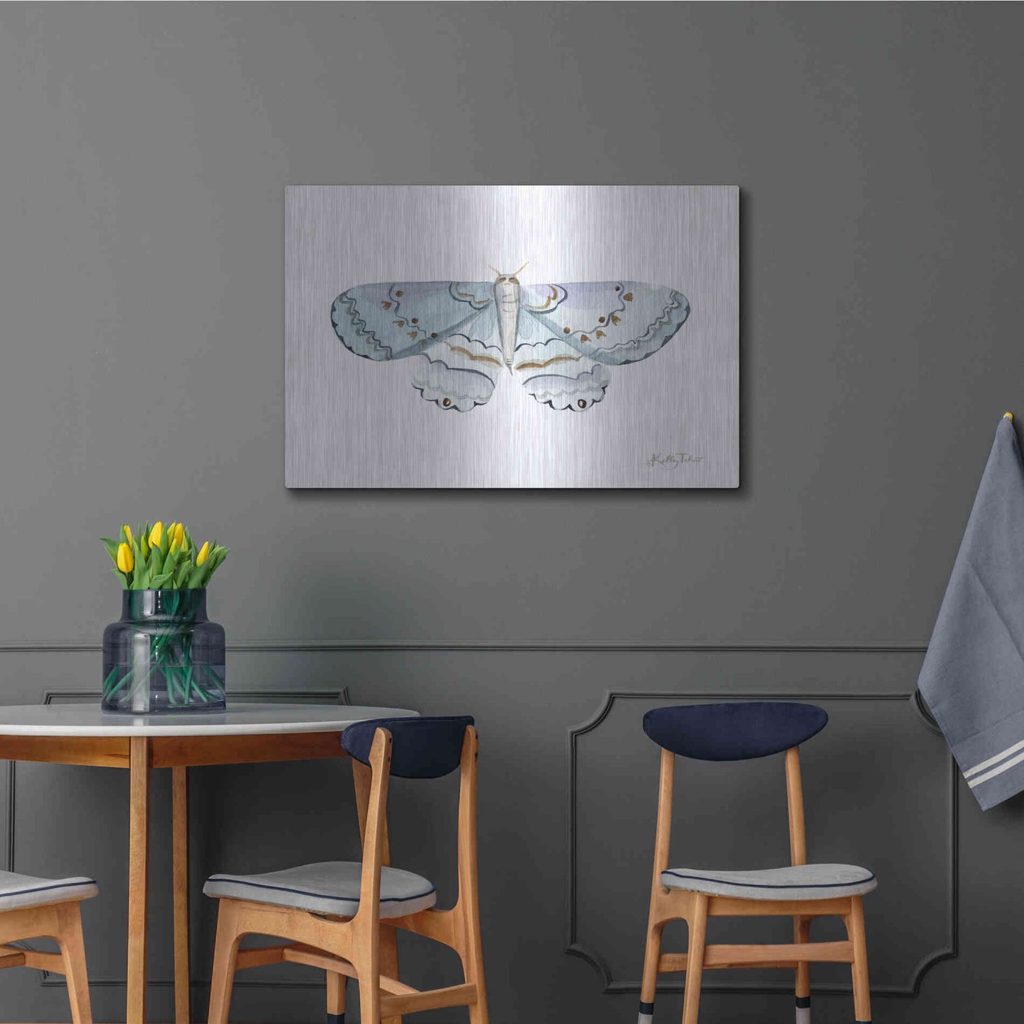 Luxe Metal Art 'Take Flight I' by Kelley Talent, Metal Wall Art,36x24