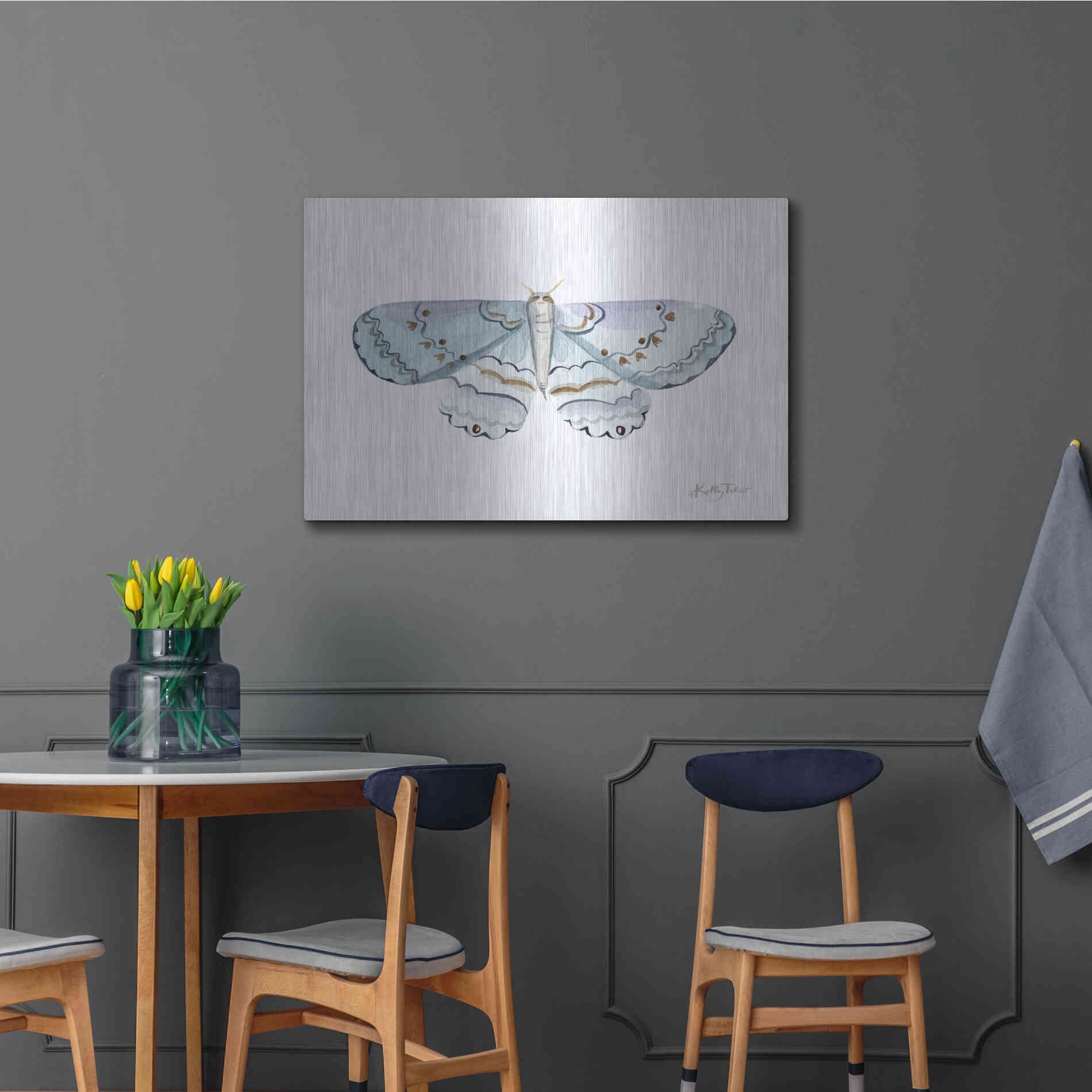 Luxe Metal Art 'Take Flight I' by Kelley Talent, Metal Wall Art,36x24