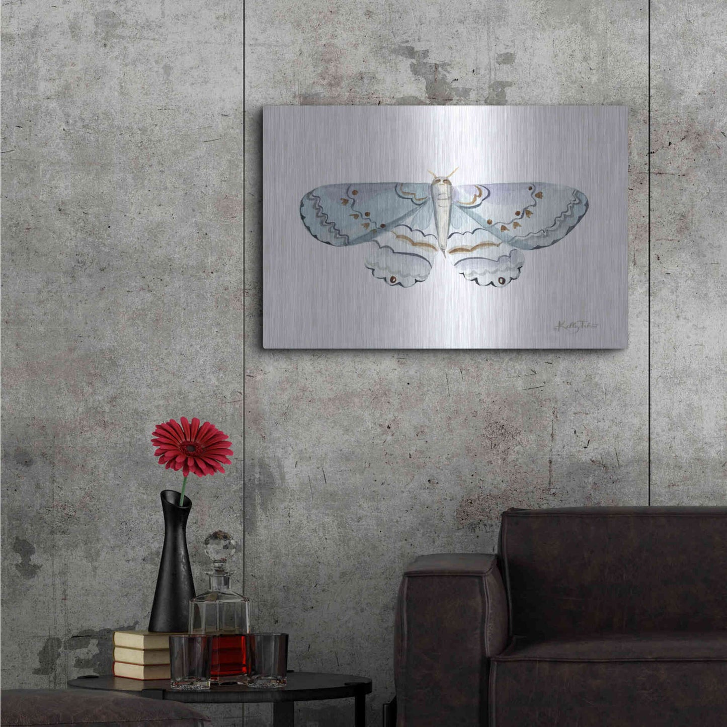 Luxe Metal Art 'Take Flight I' by Kelley Talent, Metal Wall Art,36x24