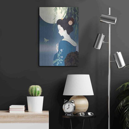 Luxe Metal Art 'Fumitsuki' by Sai Tamiya, Metal Wall Art,16x24