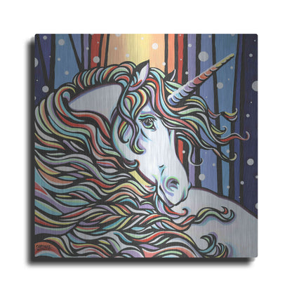 Luxe Metal Art 'Magical Unicorn I' by Carolee Vitaletti, Metal Wall Art