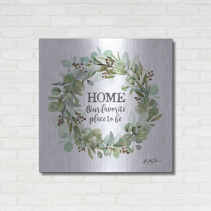 Luxe Metal Art 'Home-Our Favorite Place' by Kelley Talent, Metal Wall Art,36x36