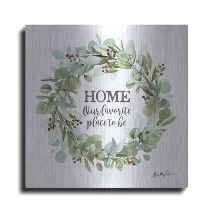 Luxe Metal Art 'Home-Our Favorite Place' by Kelley Talent, Metal Wall Art