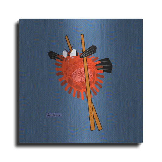 Luxe Metal Art 'Fugu' by Chuck Wimmer, Metal Wall Art