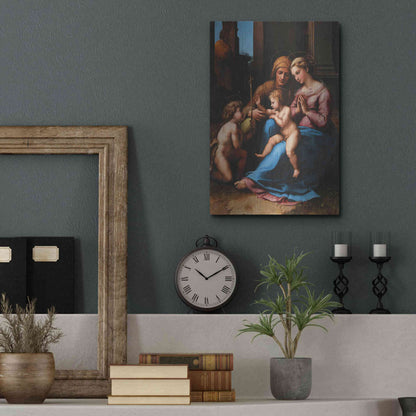 Luxe Metal Art 'Madonna of Divine Love' by Raphael, Metal Wall Art,12x16