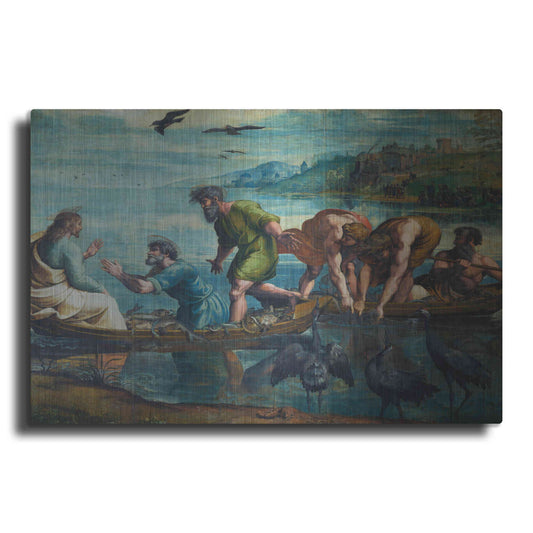 Luxe Metal Art 'The Miraculous Draught of Fishes' by Raphael, Metal Wall Art