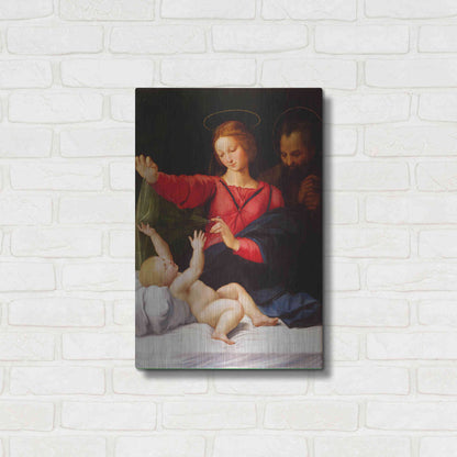 Luxe Metal Art 'Madonna of Loreto' by Raphael, Metal Wall Art,16x24