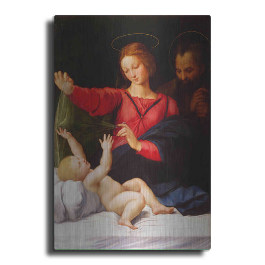 Luxe Metal Art 'Madonna of Loreto' by Raphael, Metal Wall Art