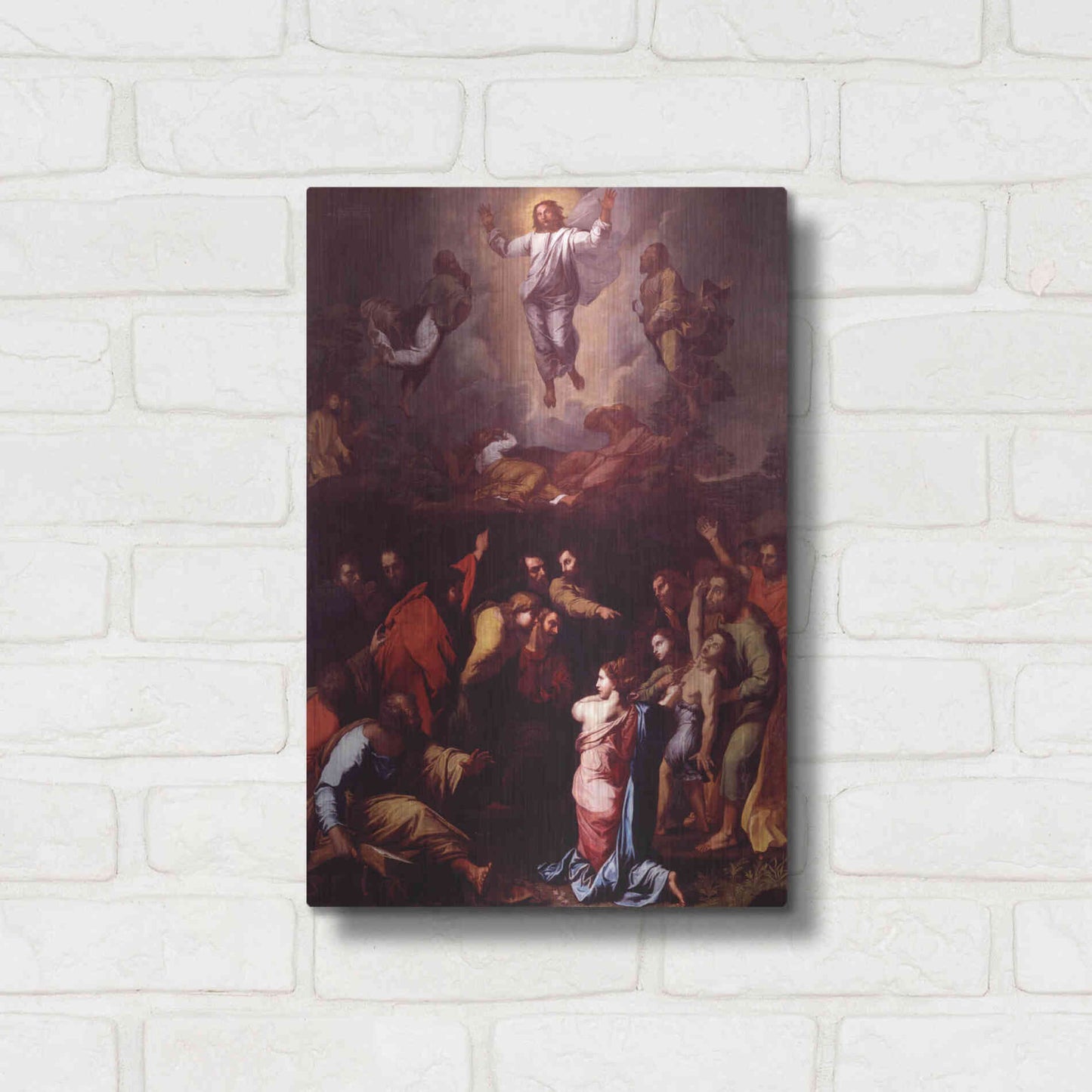 Luxe Metal Art 'The Transfiguration' by Raphael, Metal Wall Art,12x16