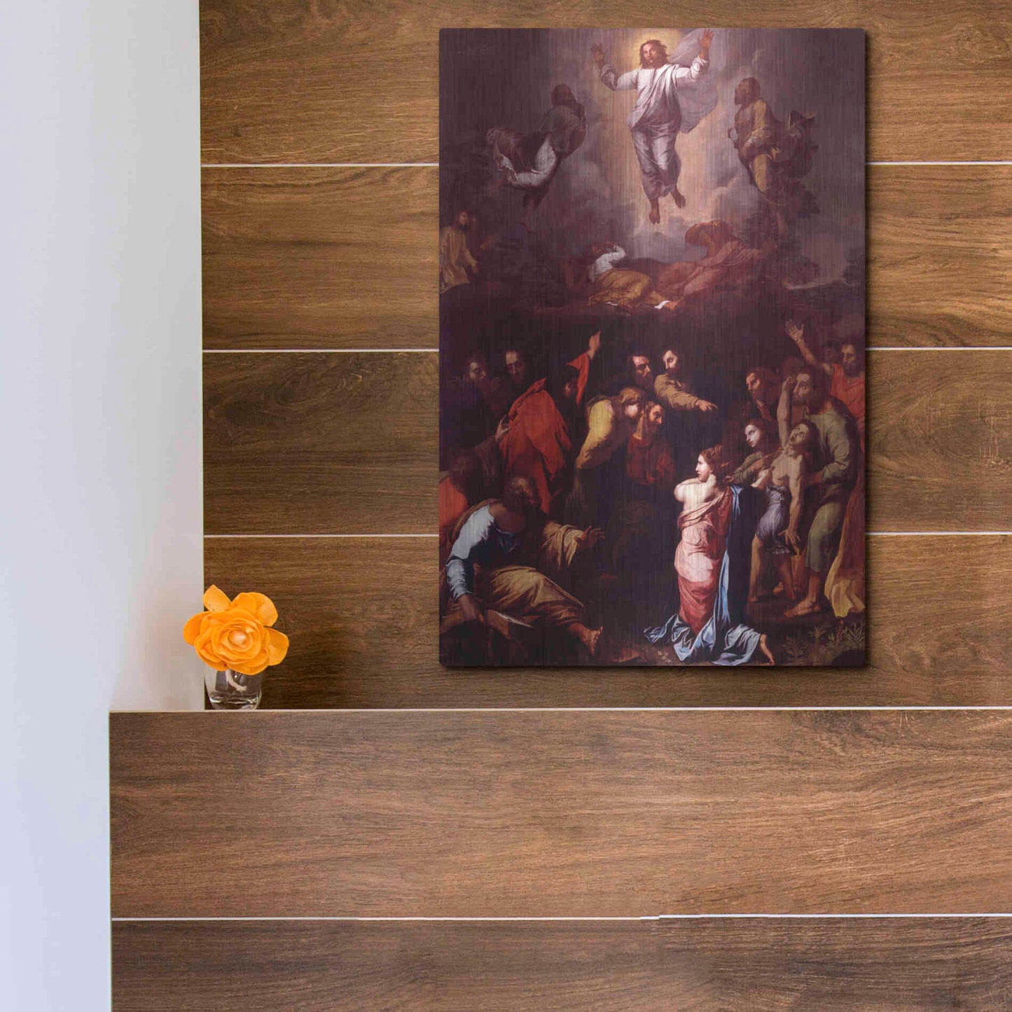 Luxe Metal Art 'The Transfiguration' by Raphael, Metal Wall Art,12x16