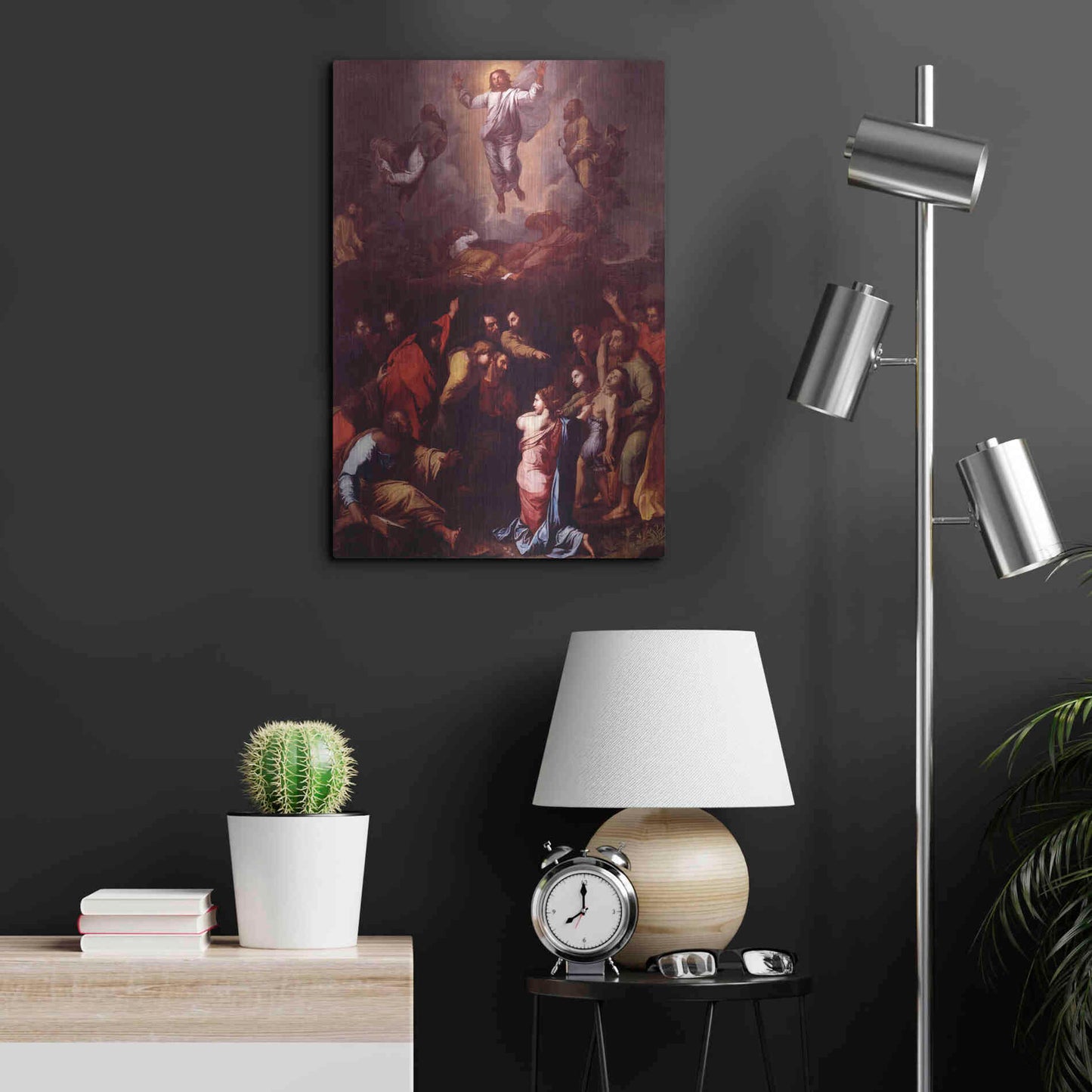 Luxe Metal Art 'The Transfiguration' by Raphael, Metal Wall Art,16x24